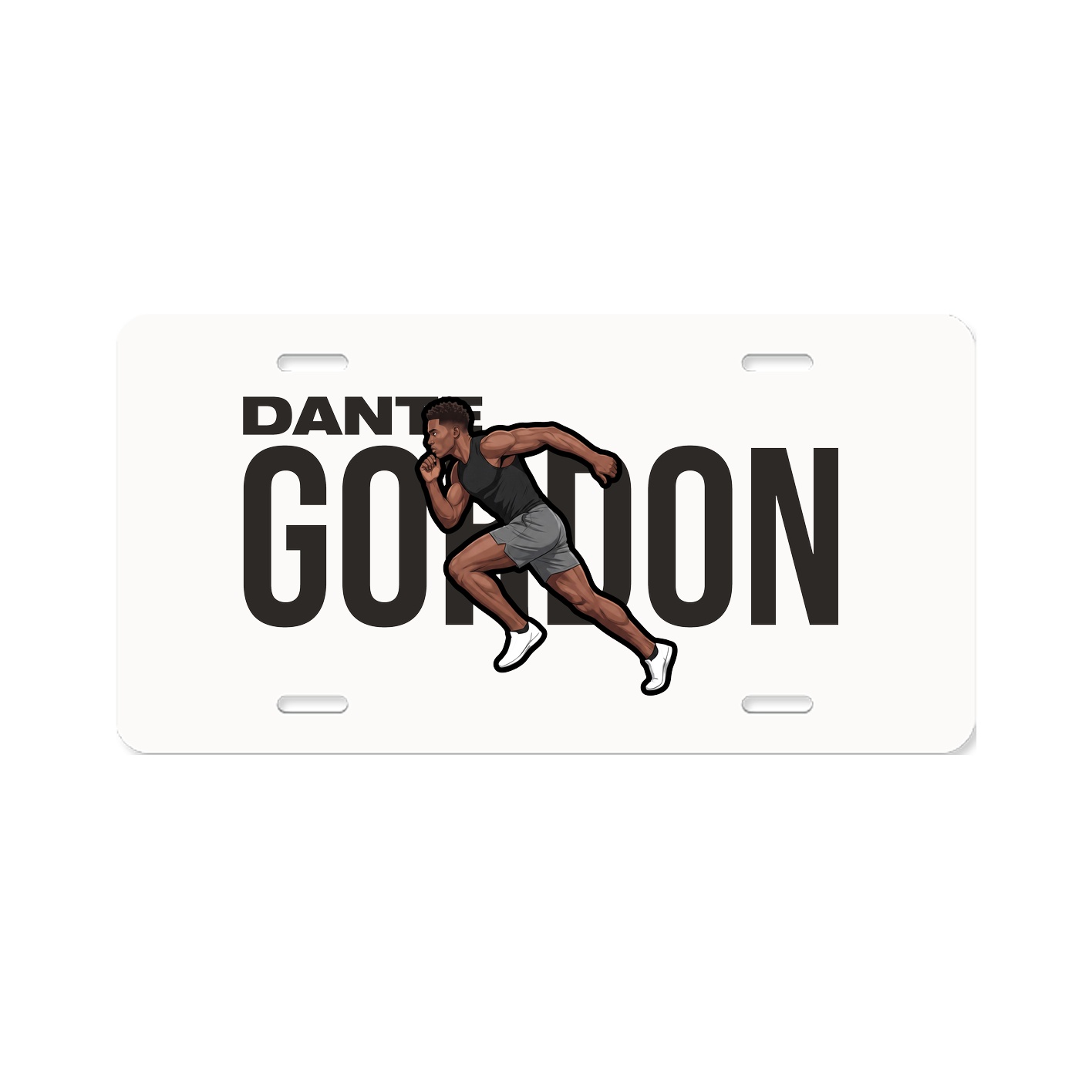 License Plate — Player Name in Classic