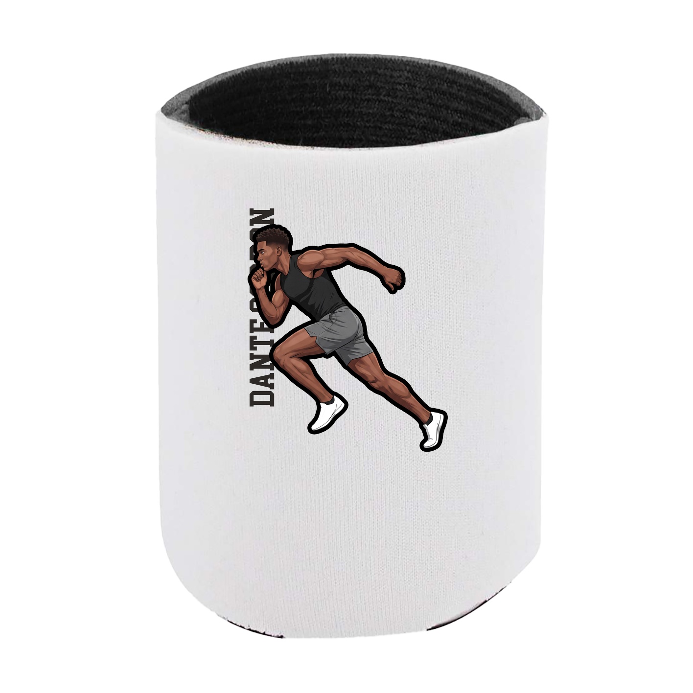 Can Holder — Name Vertical in White
