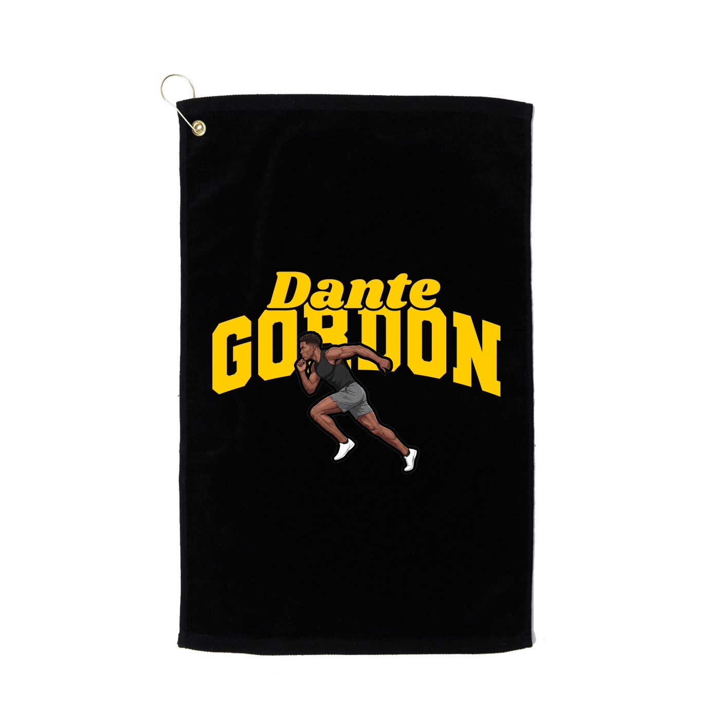 Golf Towel — Signature Arch in Black