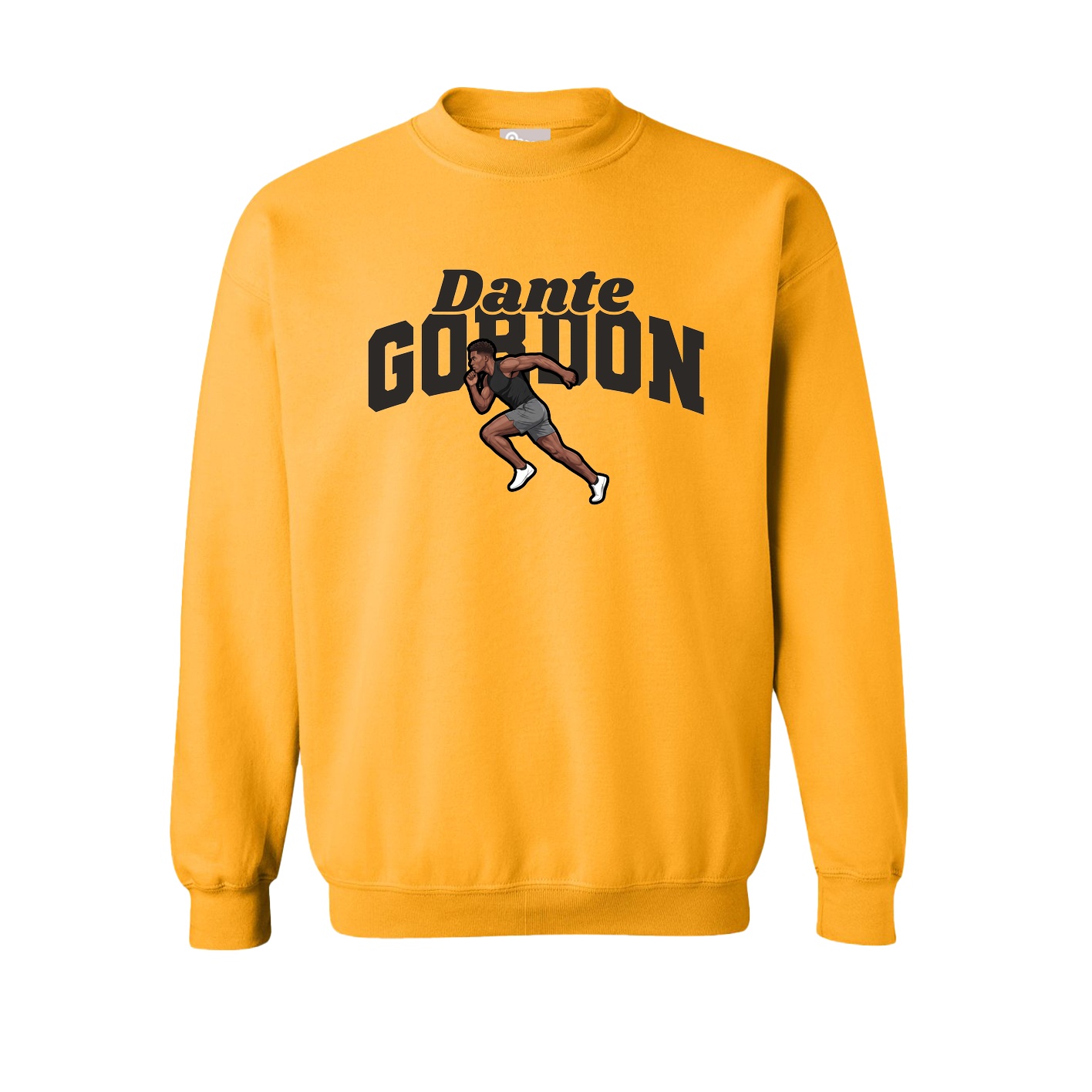 Fleece Crew — Signature Arch in Gold