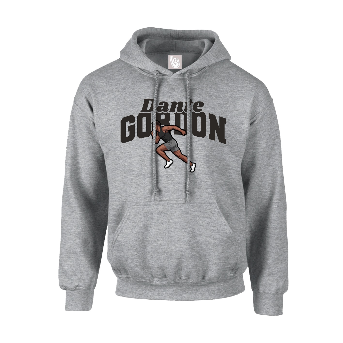 Youth Hoodie — Signature Arch in Grey