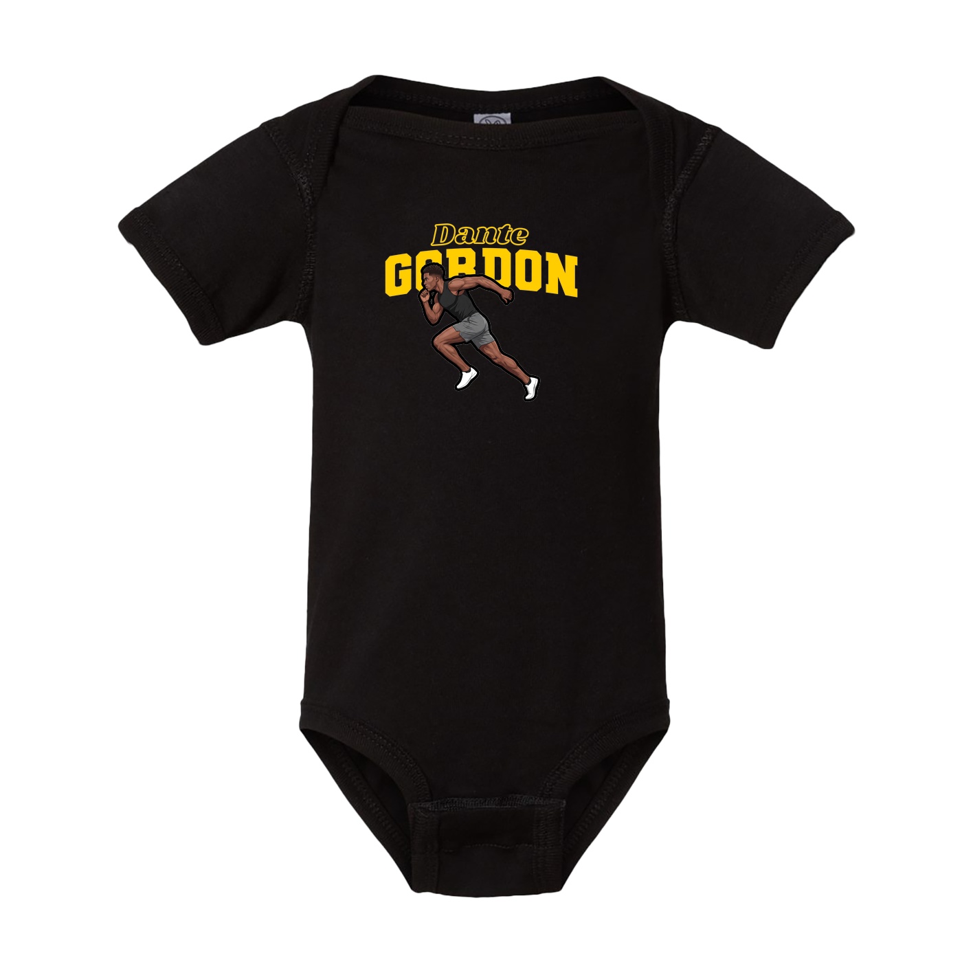 Baby Onesie — Name Arch in Black