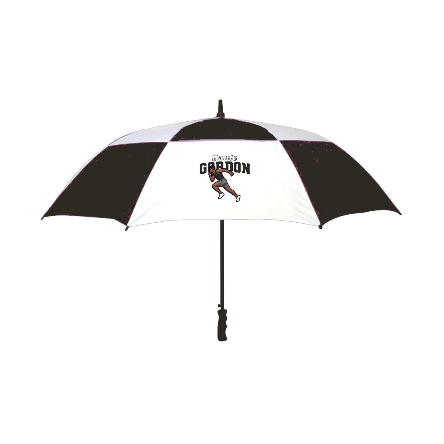 Golf Umbrella — Name Arch in Black