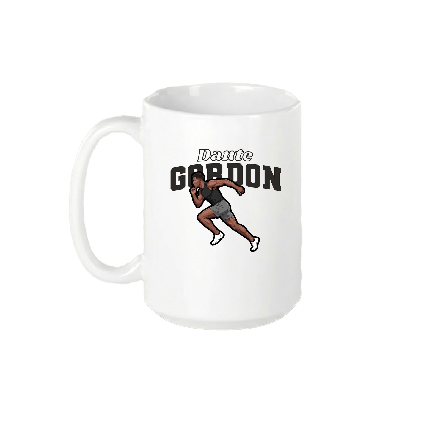 15oz Coffee Mug — Name Arch in White