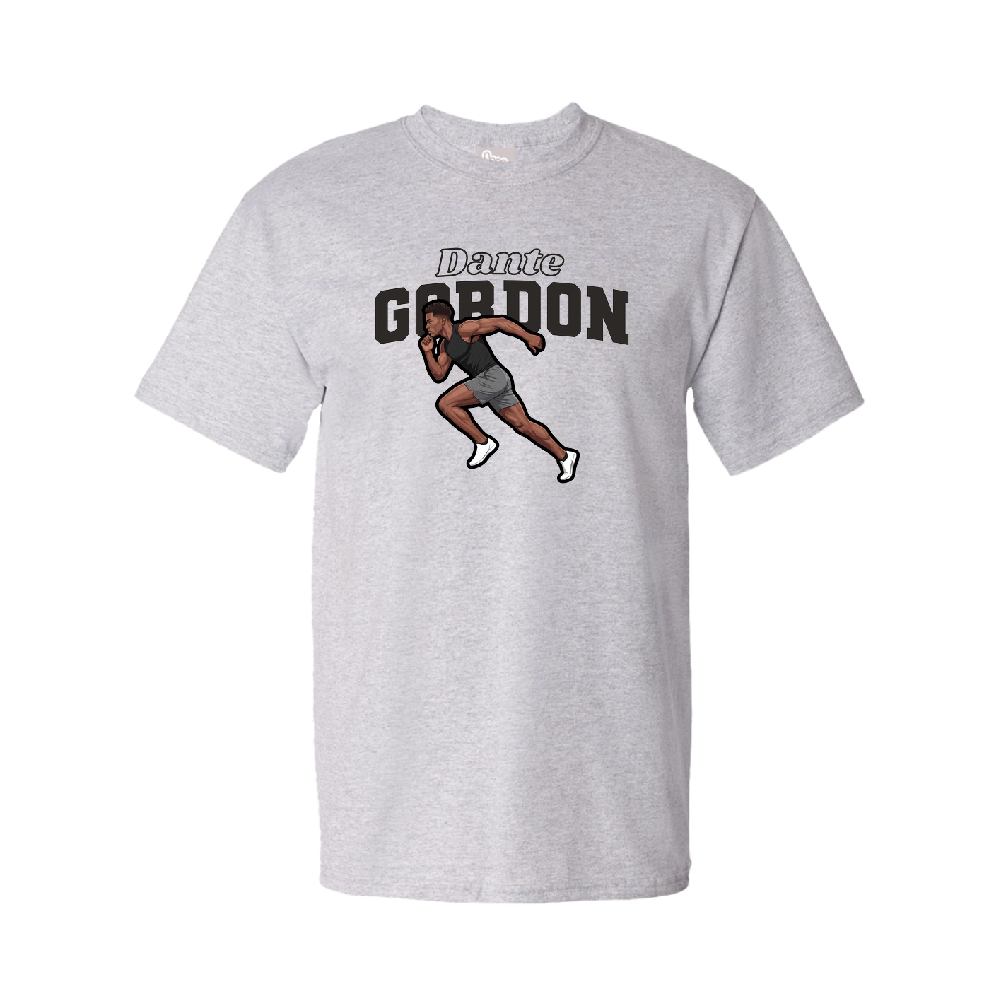 Youth Tee — Name Arch in Grey
