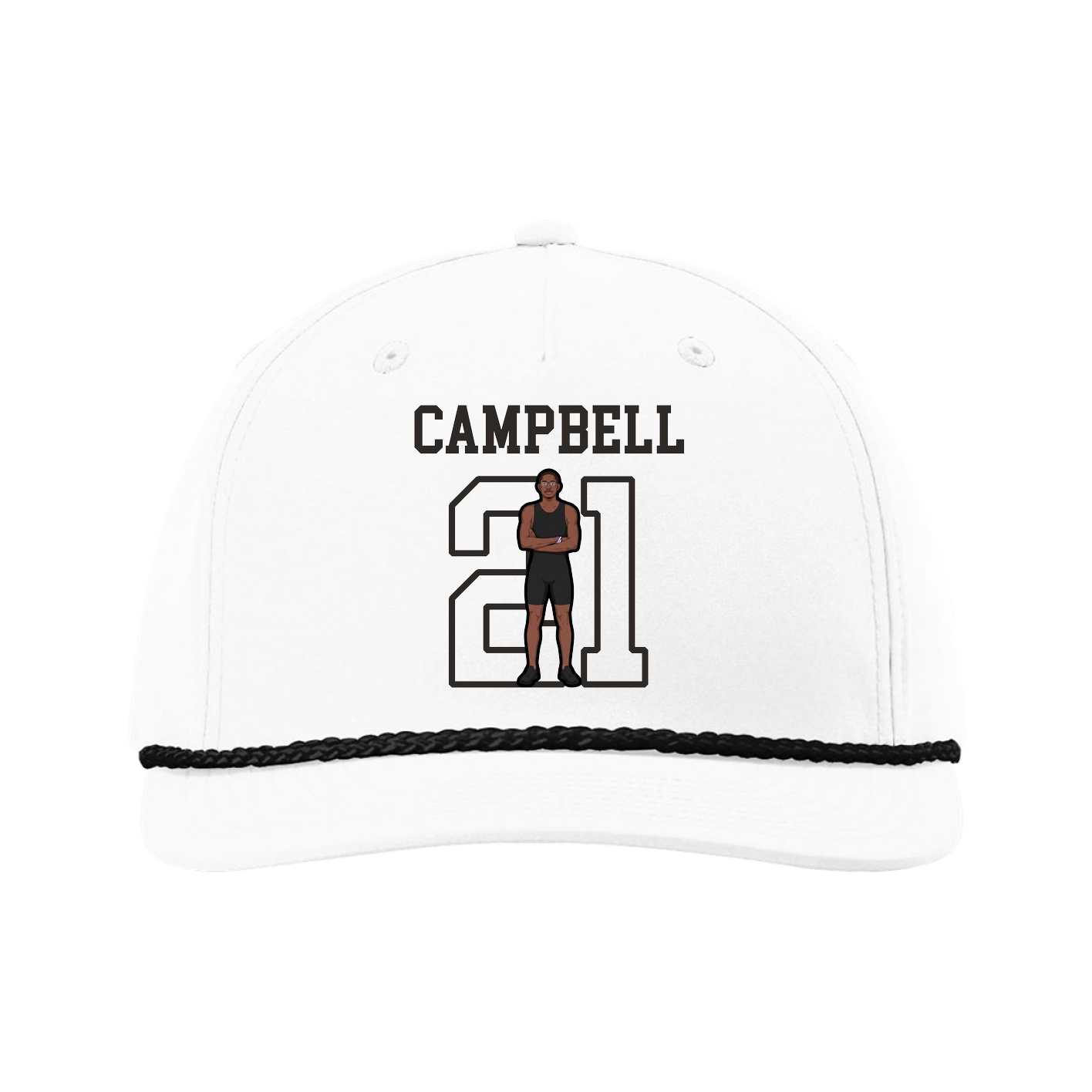 Five-Panel Classic Rope Cap — Shirsey in White