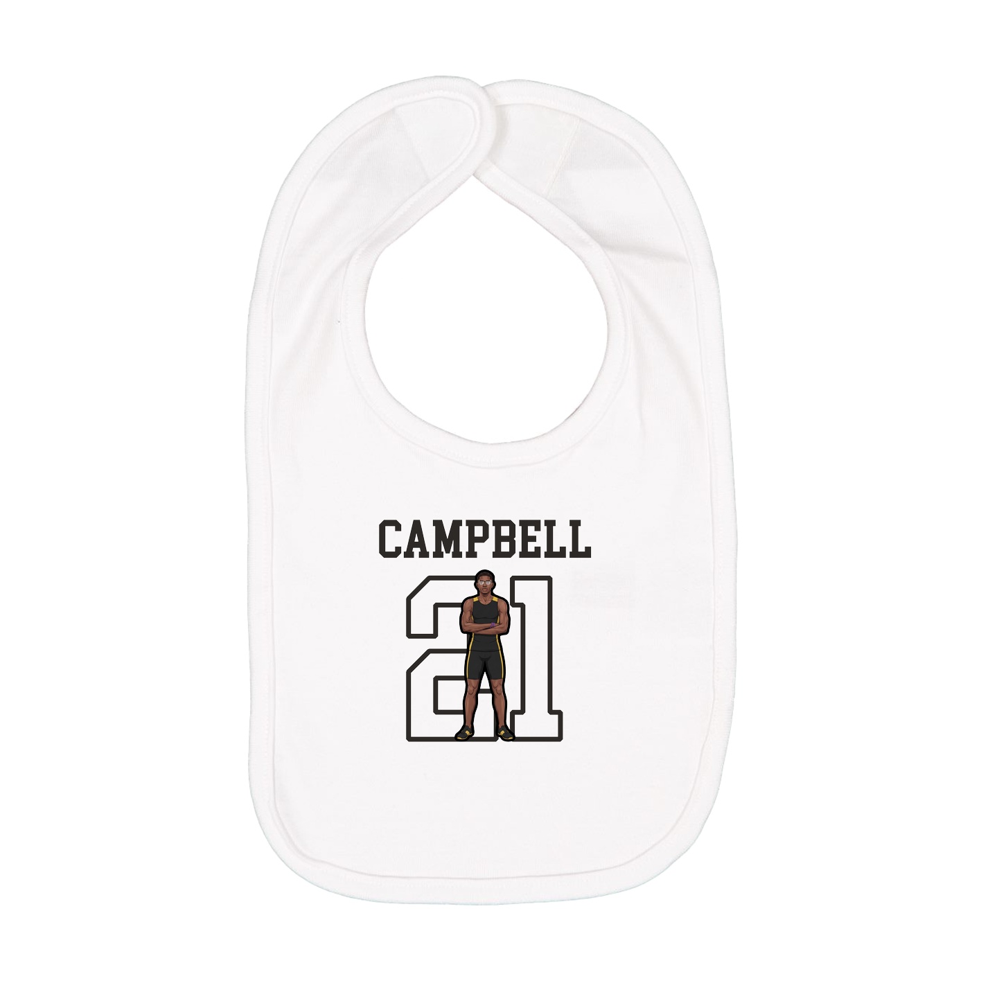 Infant Bib — Shirsey in White