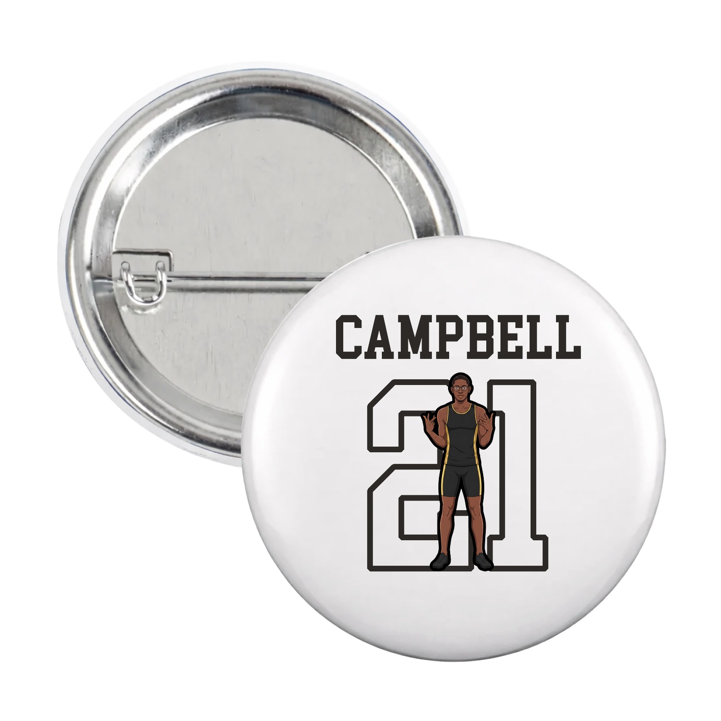 Game Day Button — Shirsey in White
