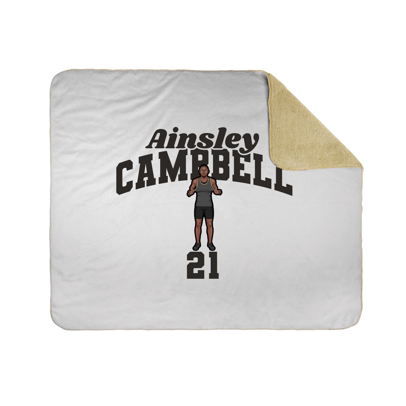 Throw Blanket — Signature Arch in White