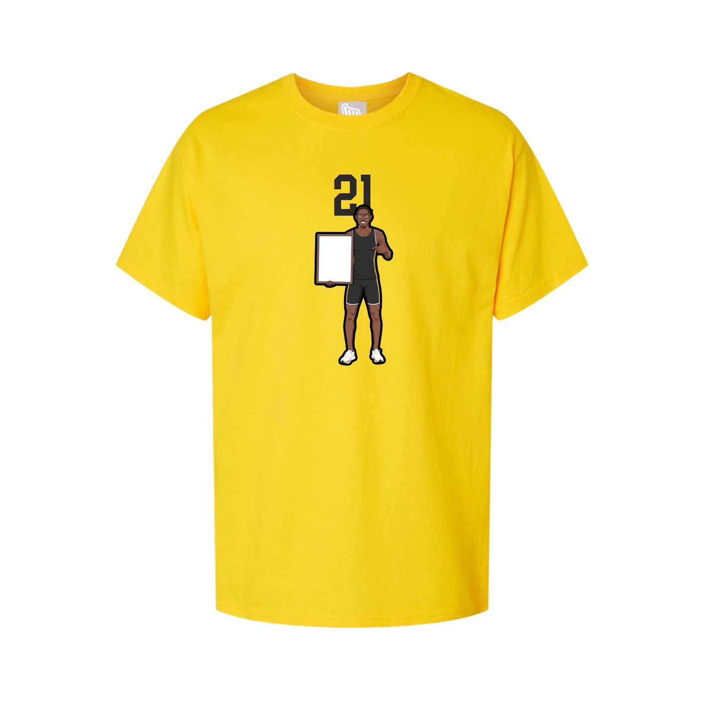 Youth Tee — Number Top in Gold