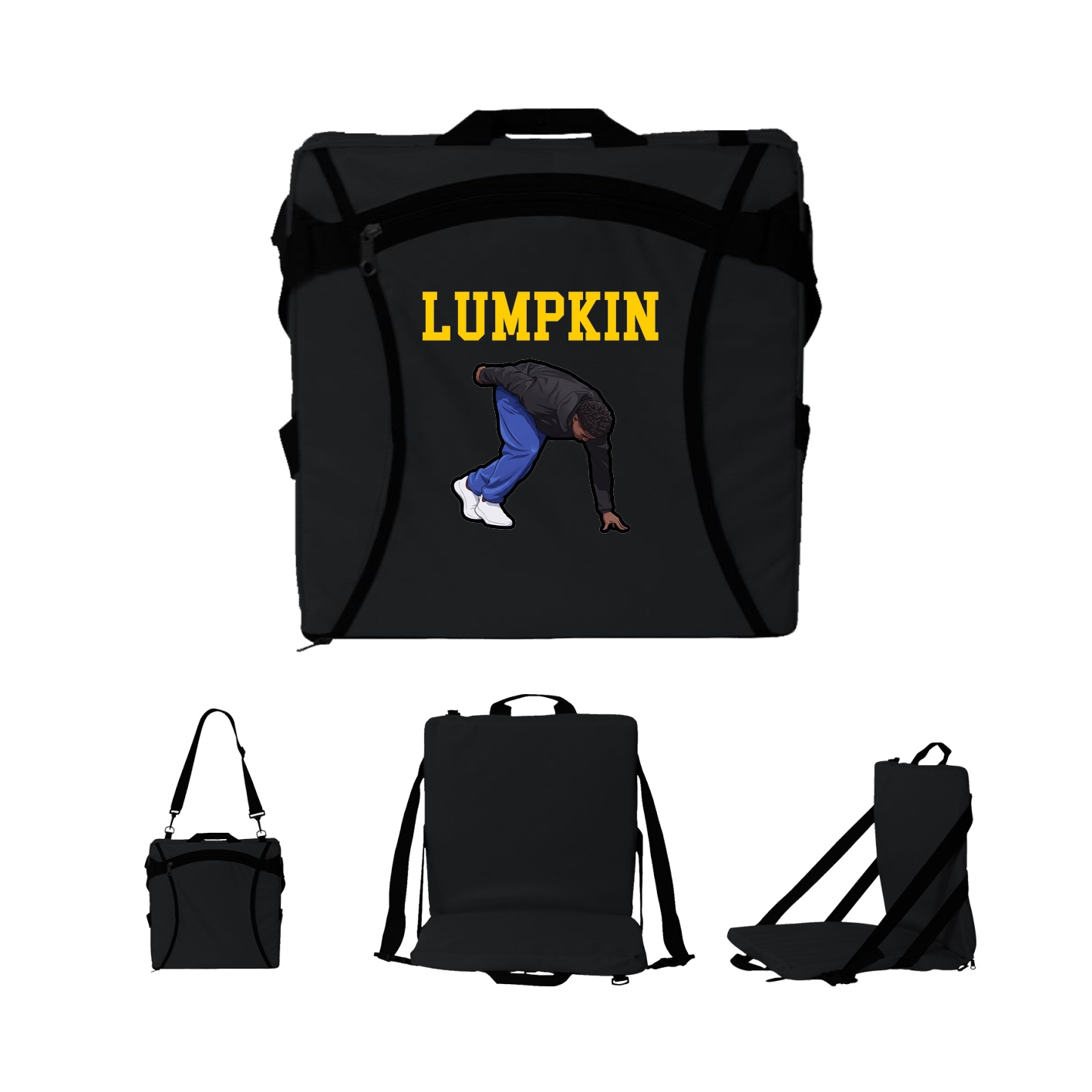 Folding Stadium Seat — Shirsey in Black