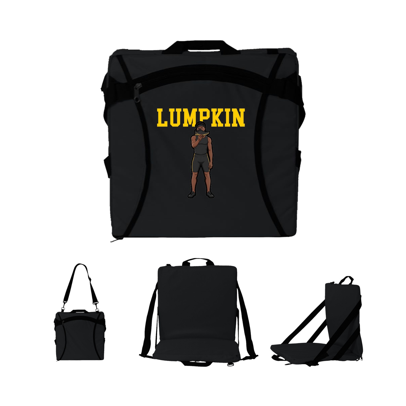 Folding Stadium Seat — Shirsey in Black