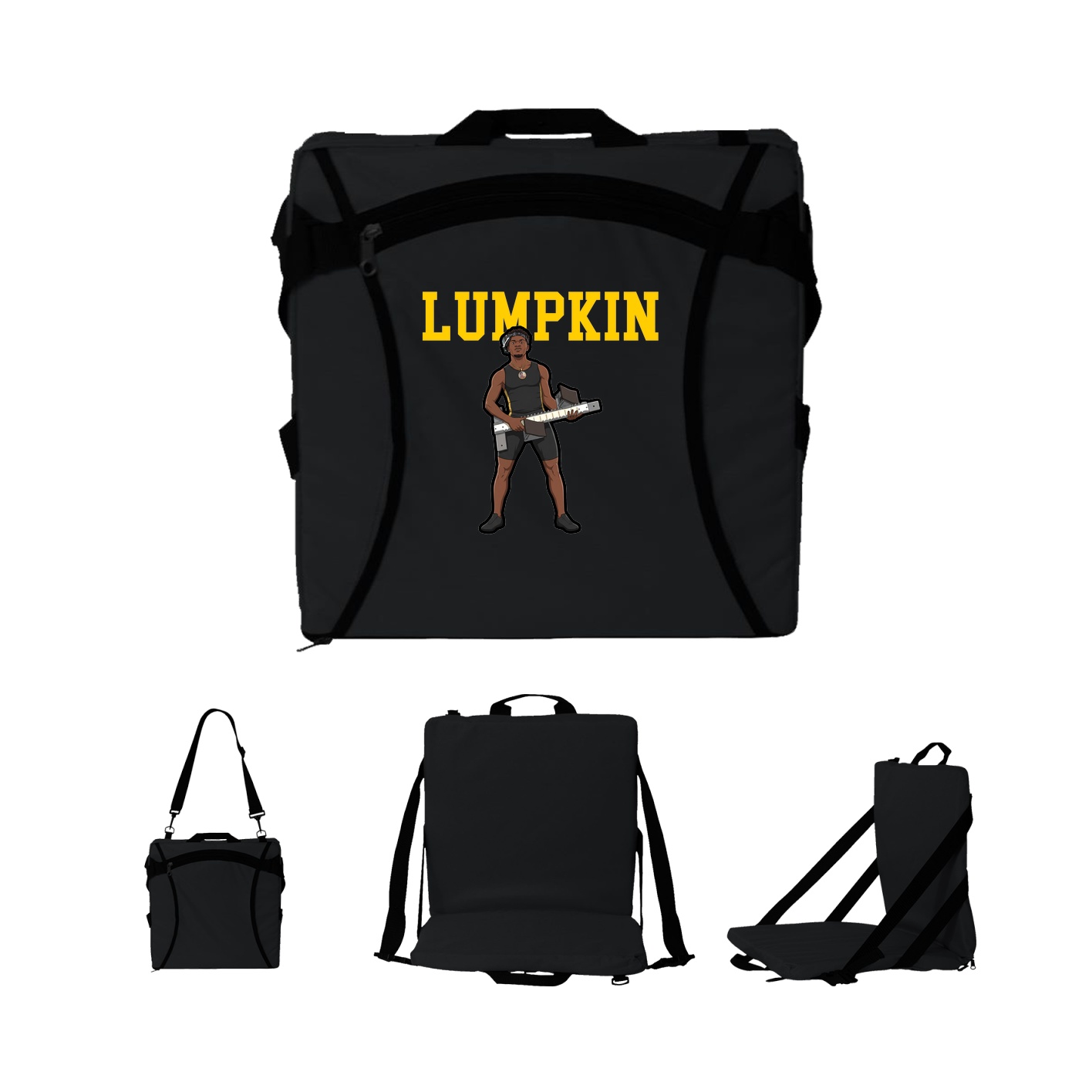 Folding Stadium Seat — Shirsey in Black