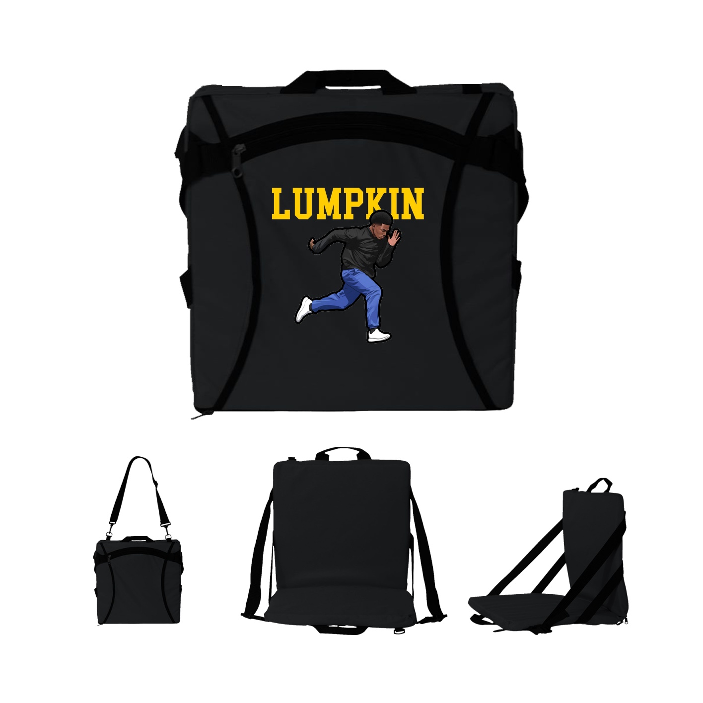 Folding Stadium Seat — Shirsey in Black