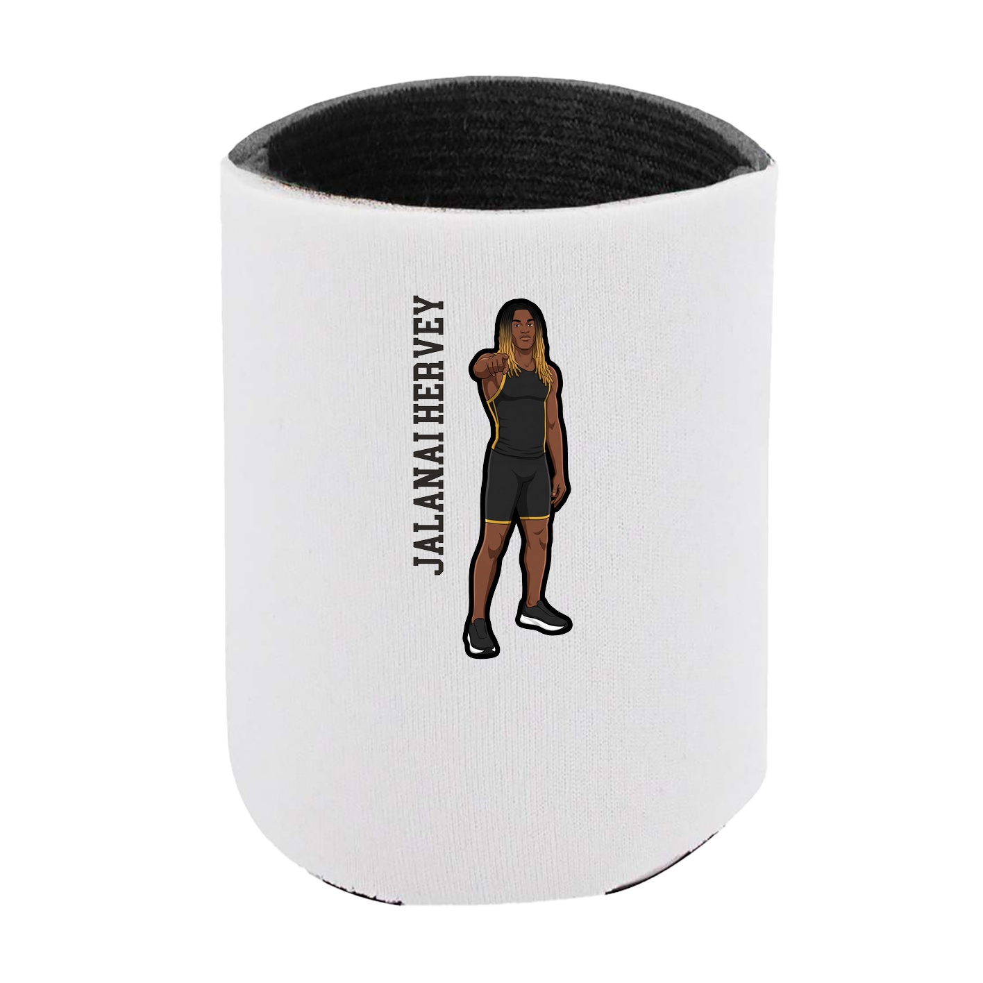 Can Holder — Name Vertical in White