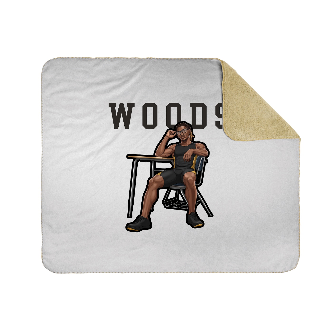 Throw Blanket — Shirsey in White