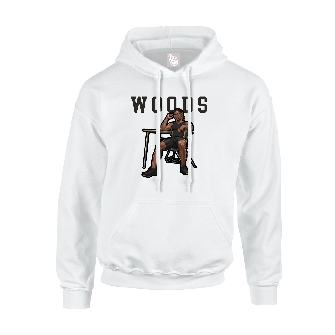 Hoodie — Shirsey in White