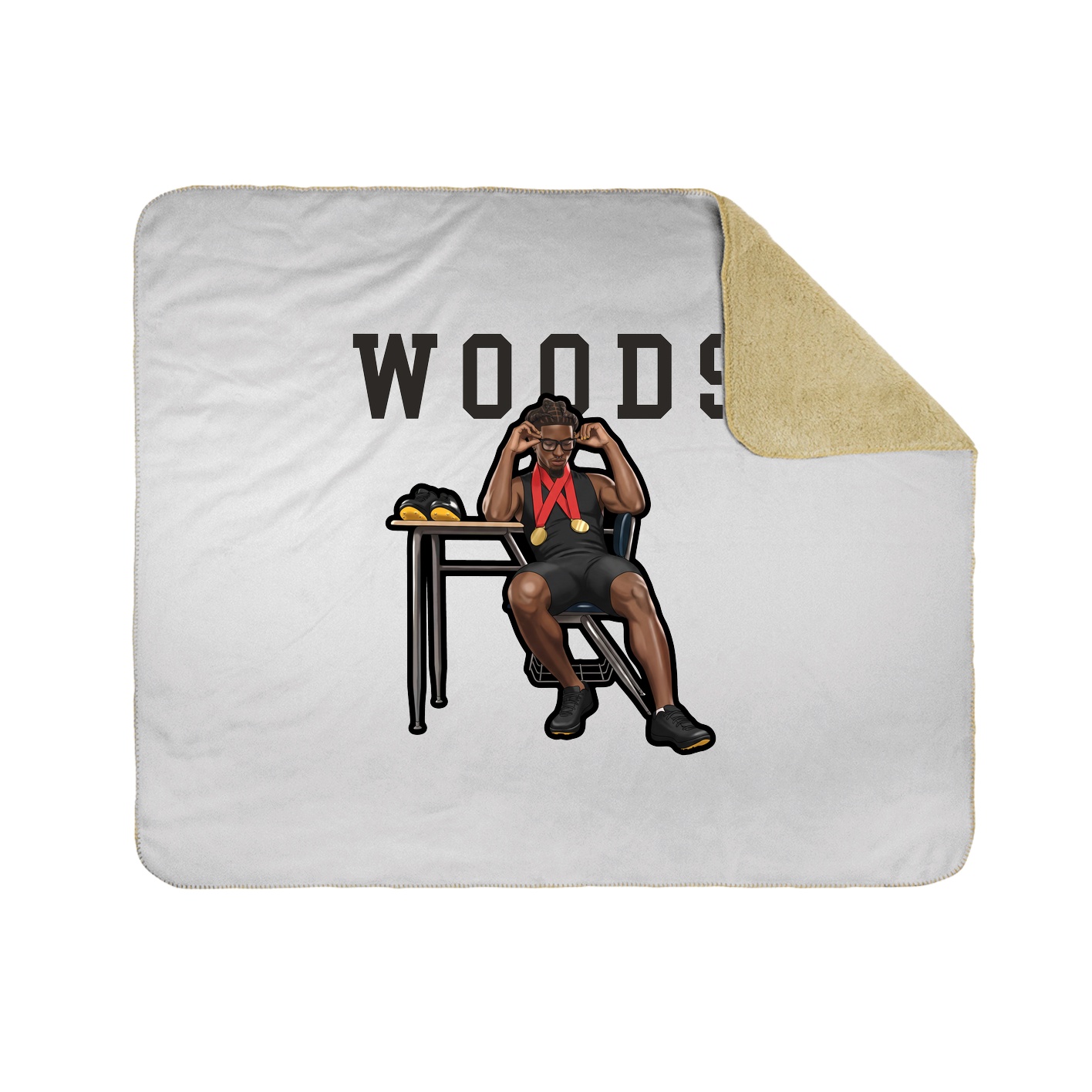 Throw Blanket — Shirsey in White