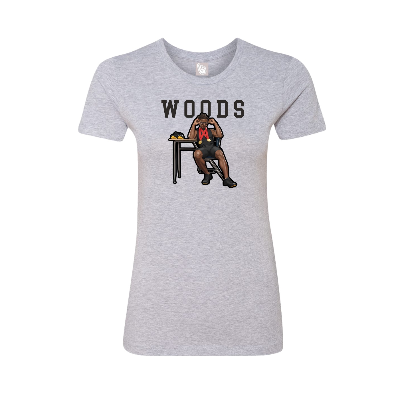 Fitted Women's Tee — Shirsey in Grey