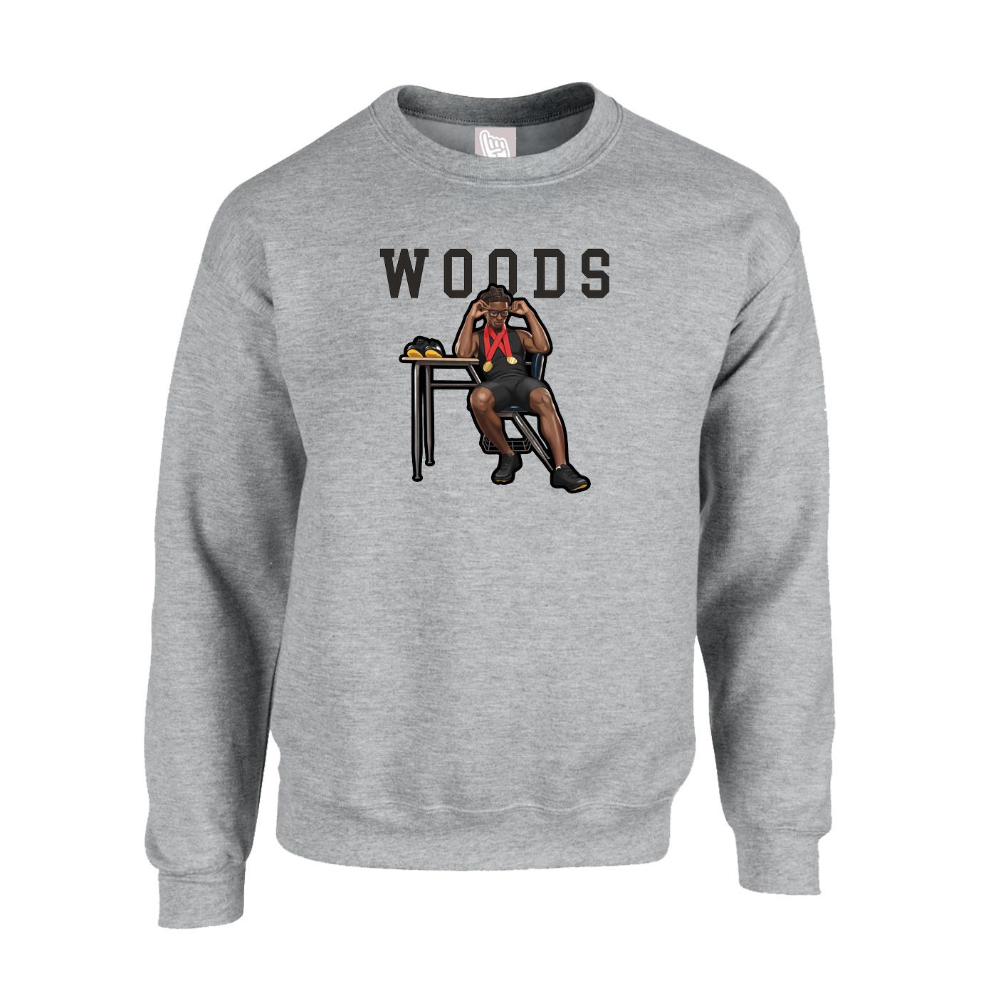 Fleece Crew — Shirsey in Grey
