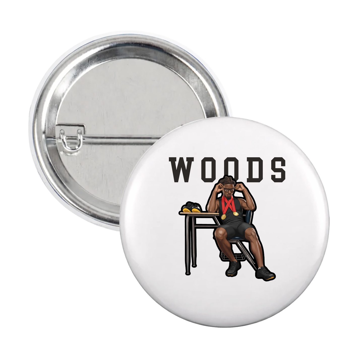 Game Day Button — Shirsey in White
