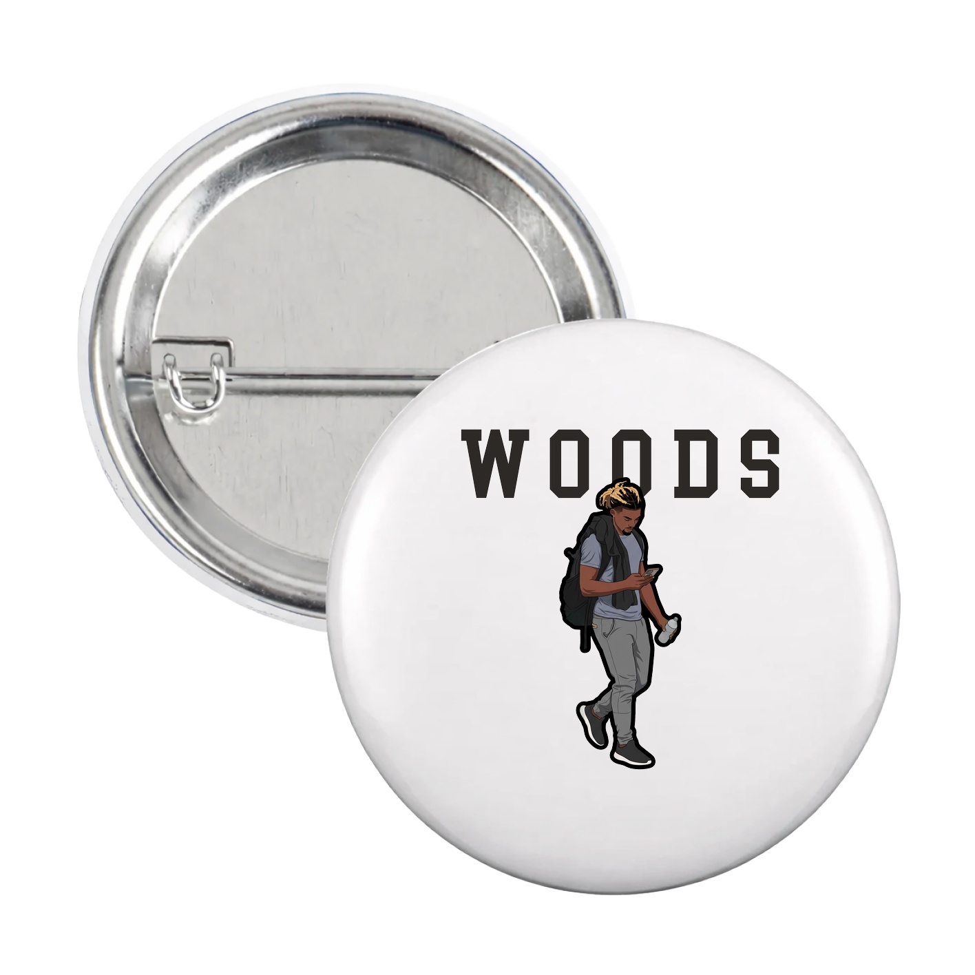 Game Day Button — Shirsey in White