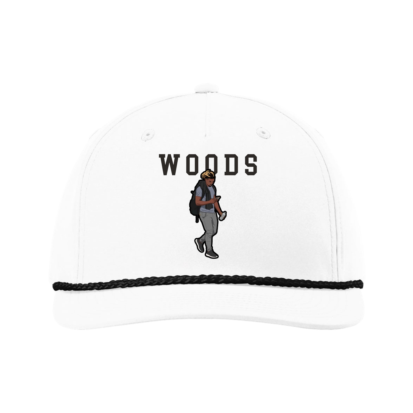 Five-Panel Classic Rope Cap — Shirsey in White