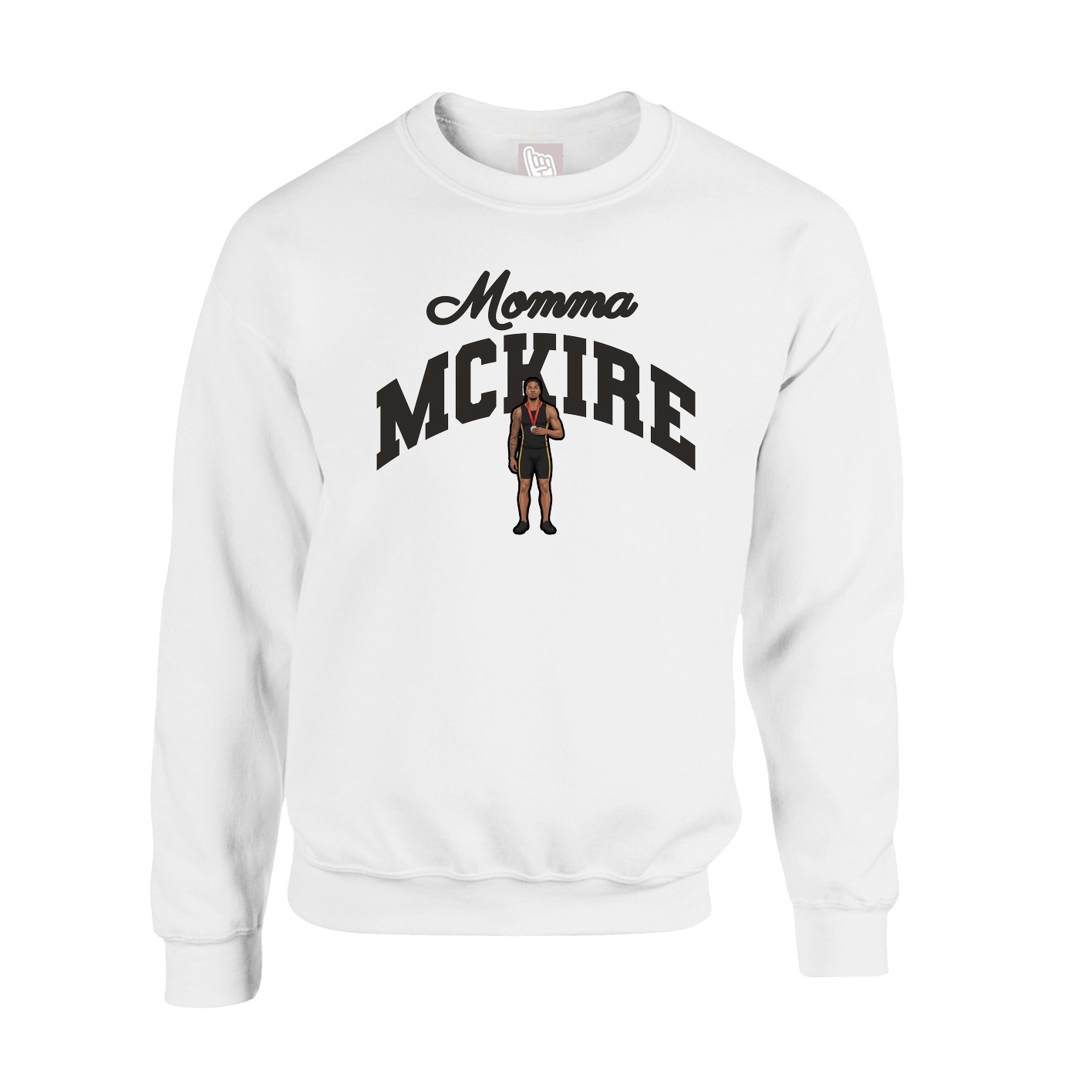 Fleece Crew — Mothers Day Arch in White