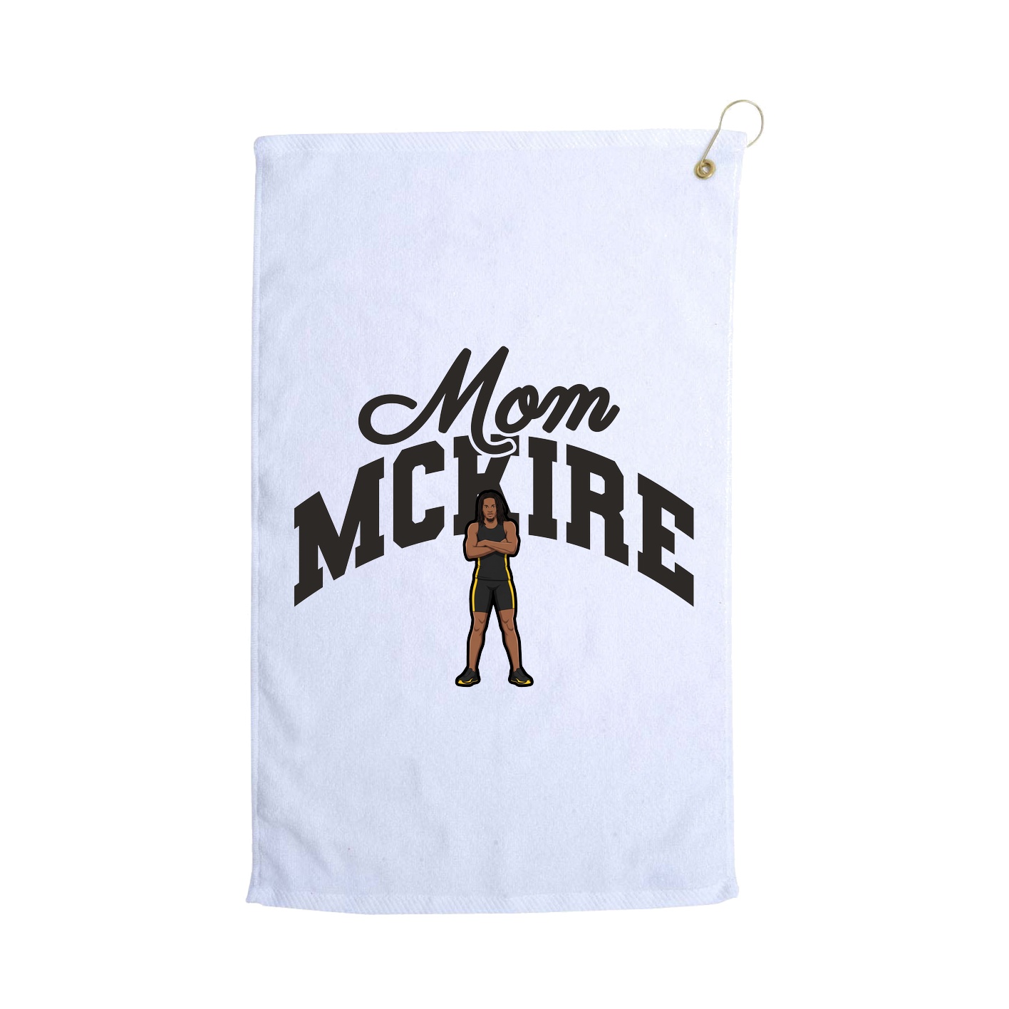 Golf Towel — Mothers Day Arch in White