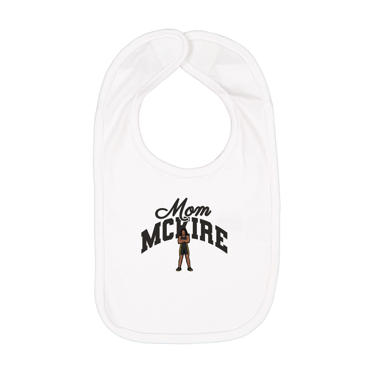 Infant Bib — Mothers Day Arch in White