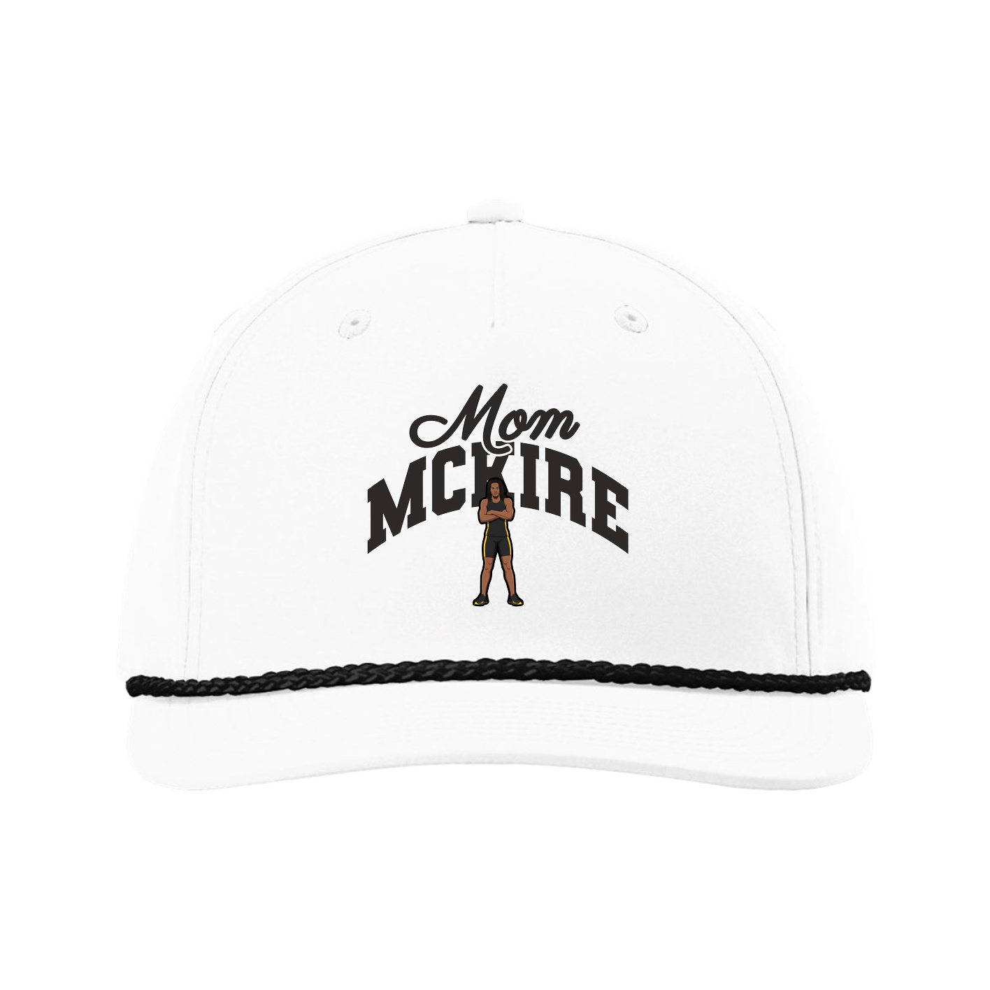 Five-Panel Classic Rope Cap — Mothers Day Arch in White