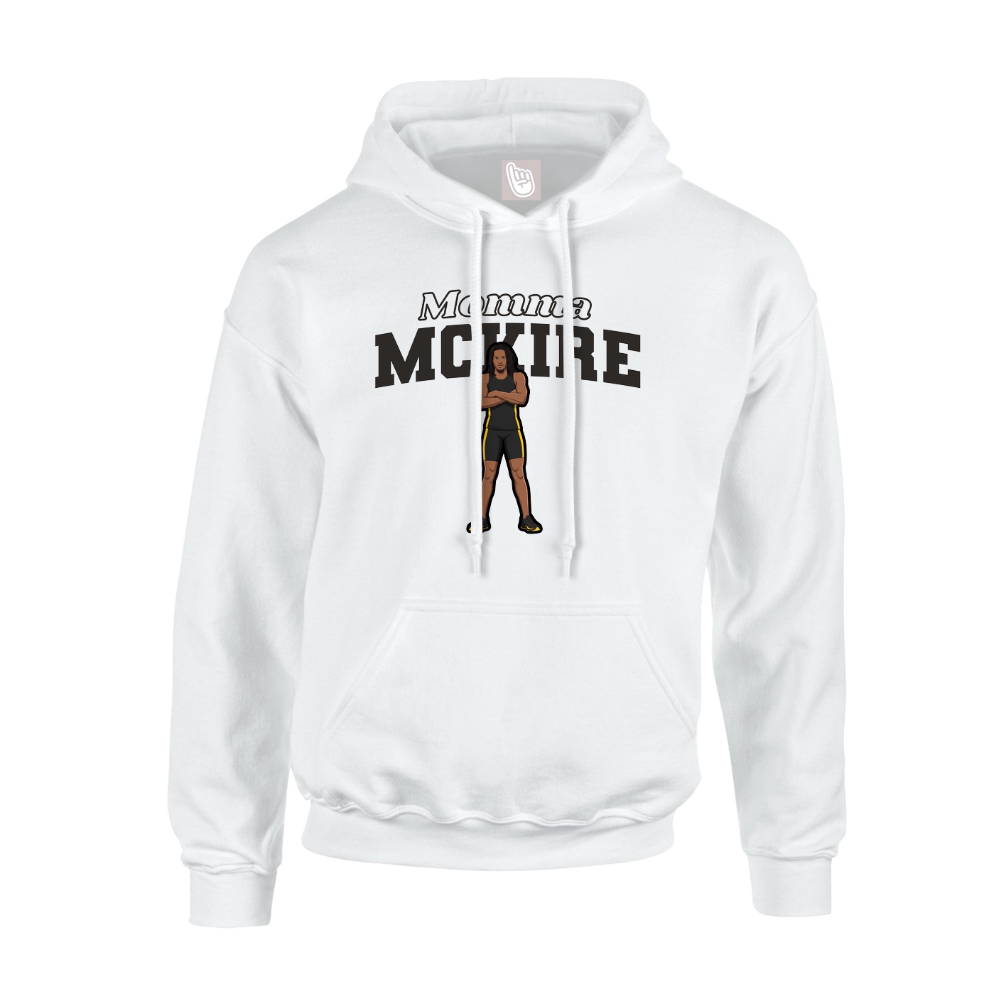 Hoodie — Mothers Day Block in White