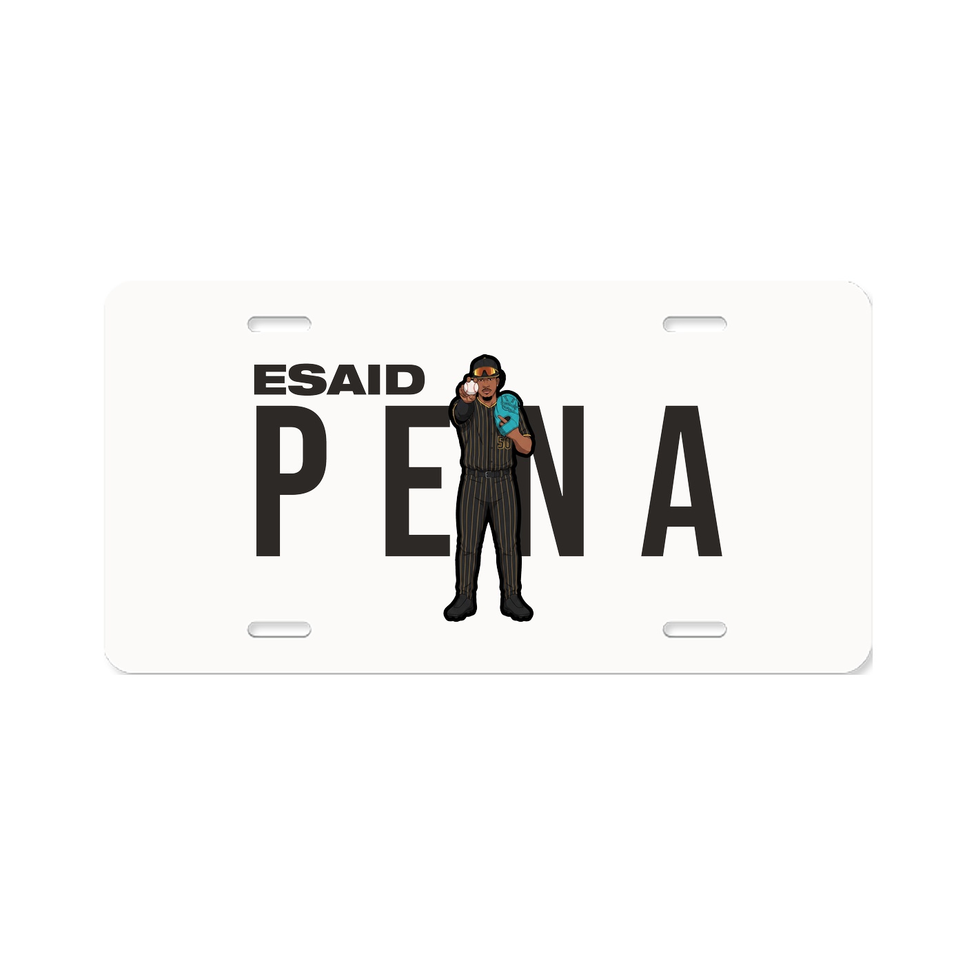 License Plate — Player Name in Classic