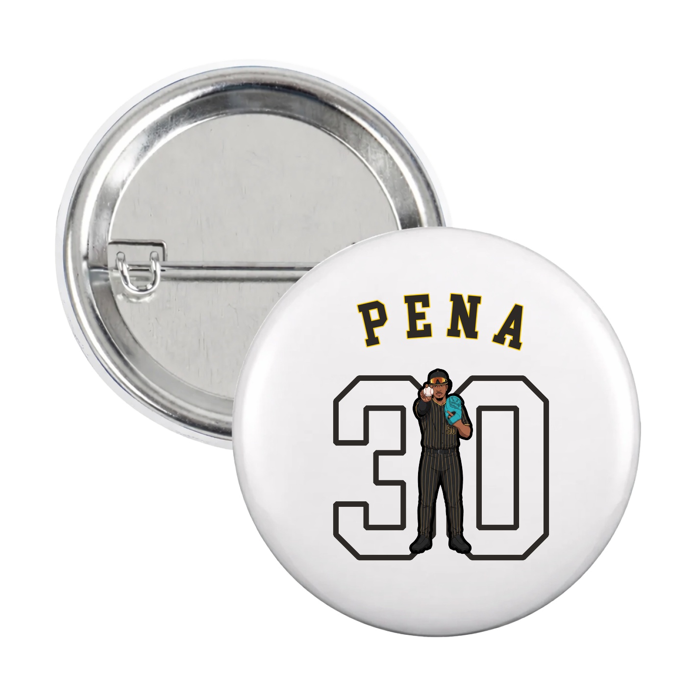 Game Day Button — Shirsey Arch in White