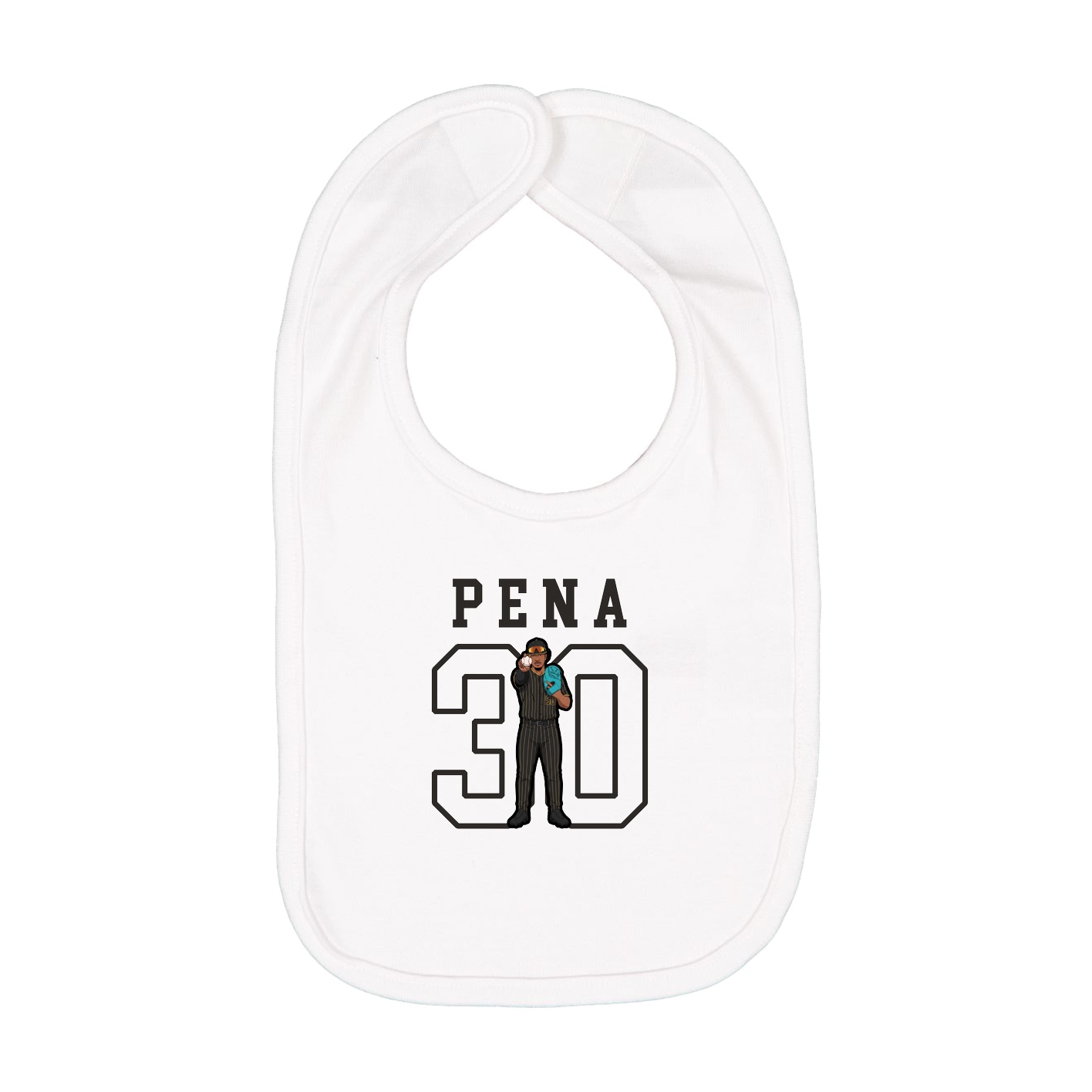 Infant Bib — Shirsey in White