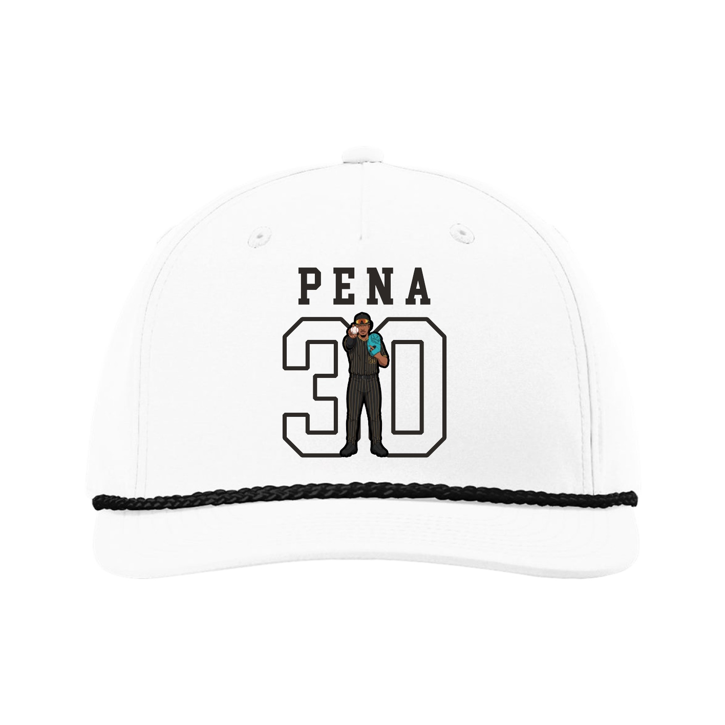 Five-Panel Classic Rope Cap — Shirsey in White