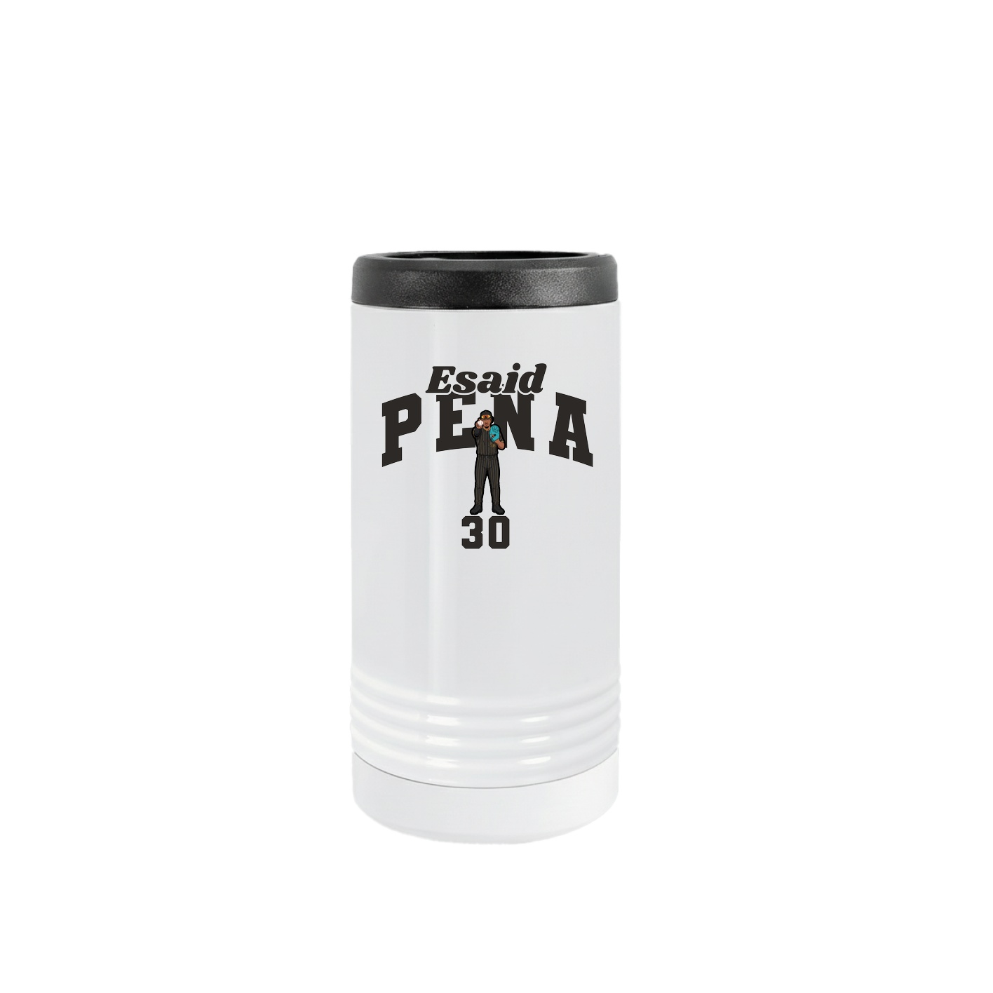 Slim Beverage Holder — Signature Arch in White