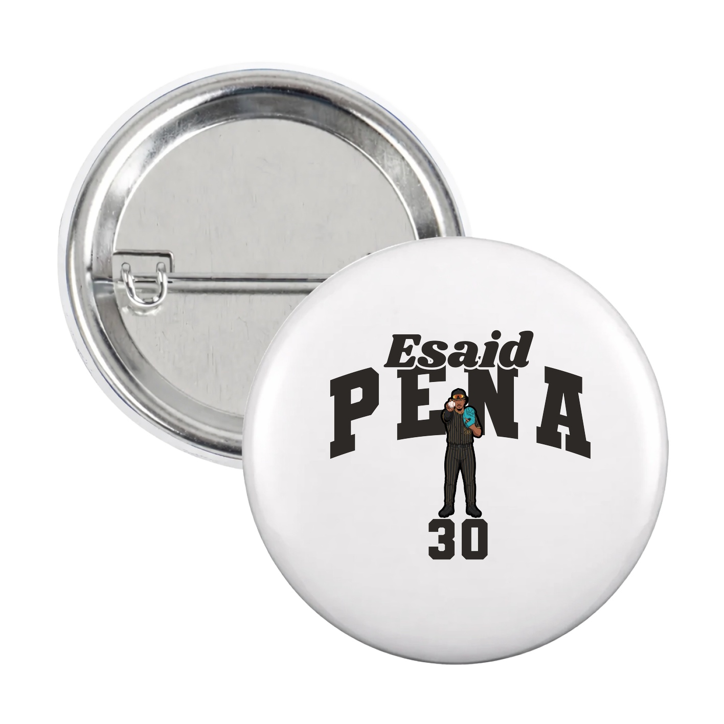 Game Day Button — Signature Arch in White