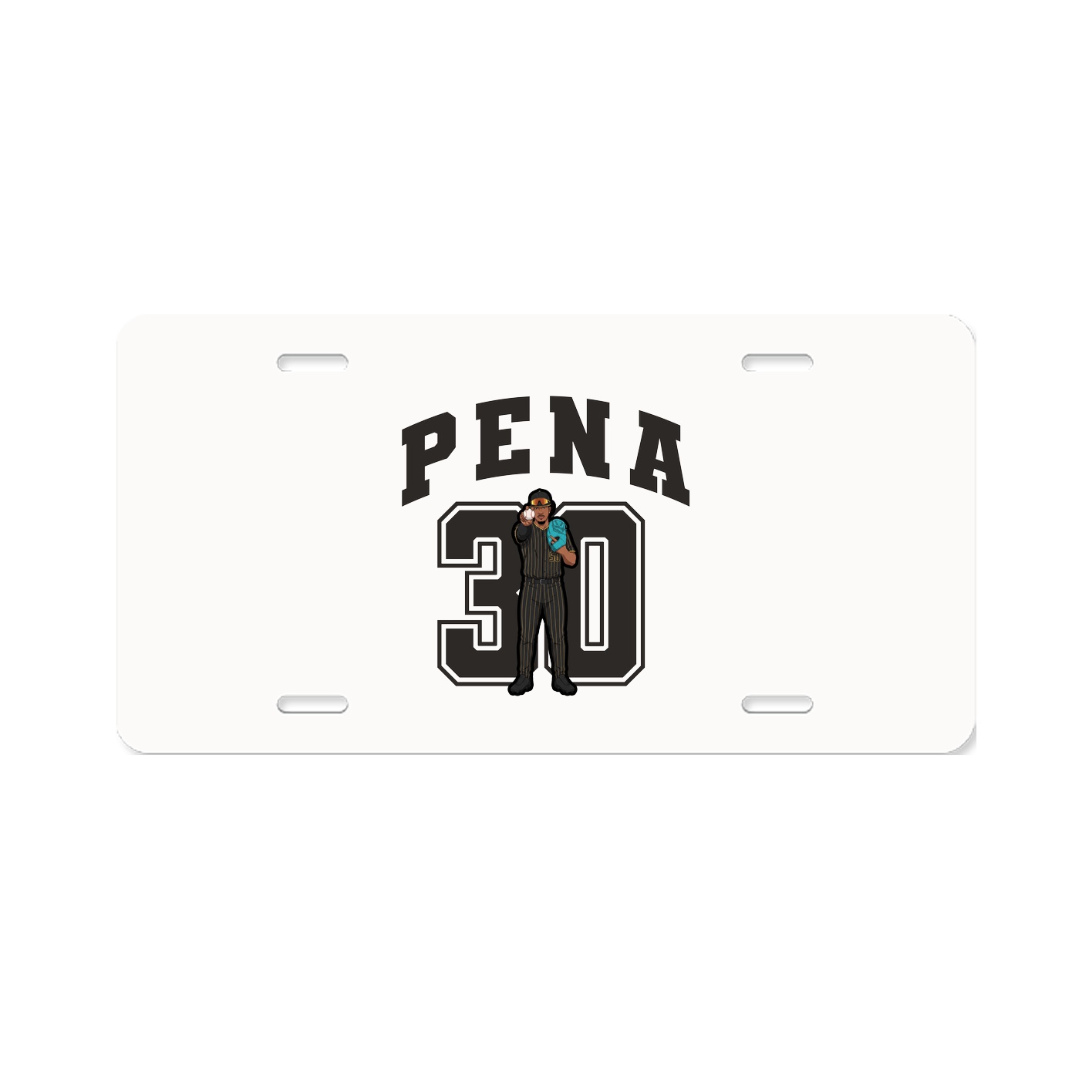 License Plate — Number in Classic