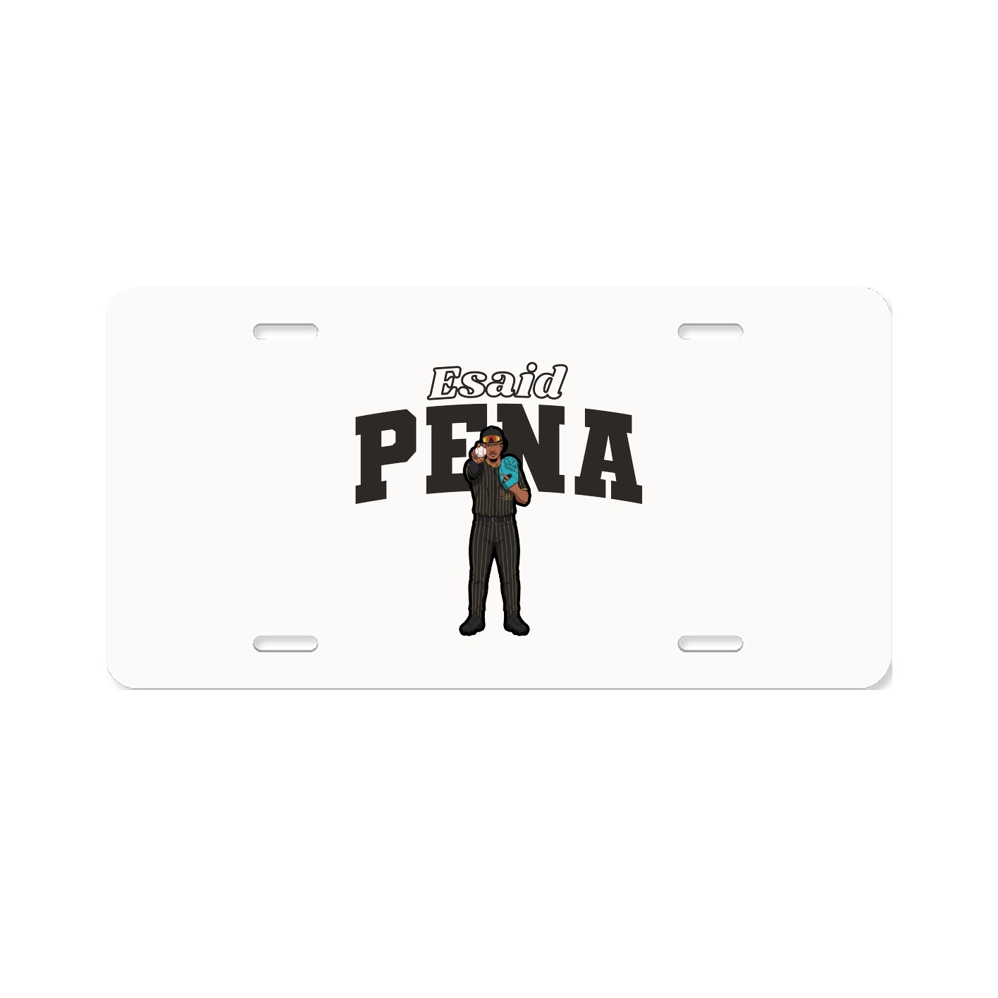 License Plate — Name Arch in Classic