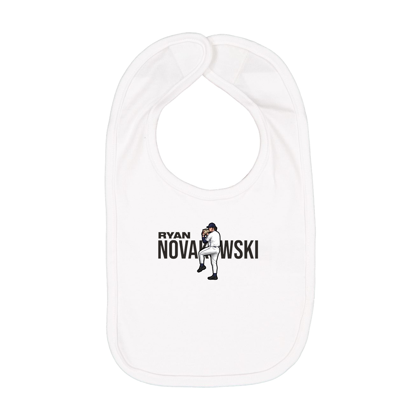 Infant Bib — Player Name in White