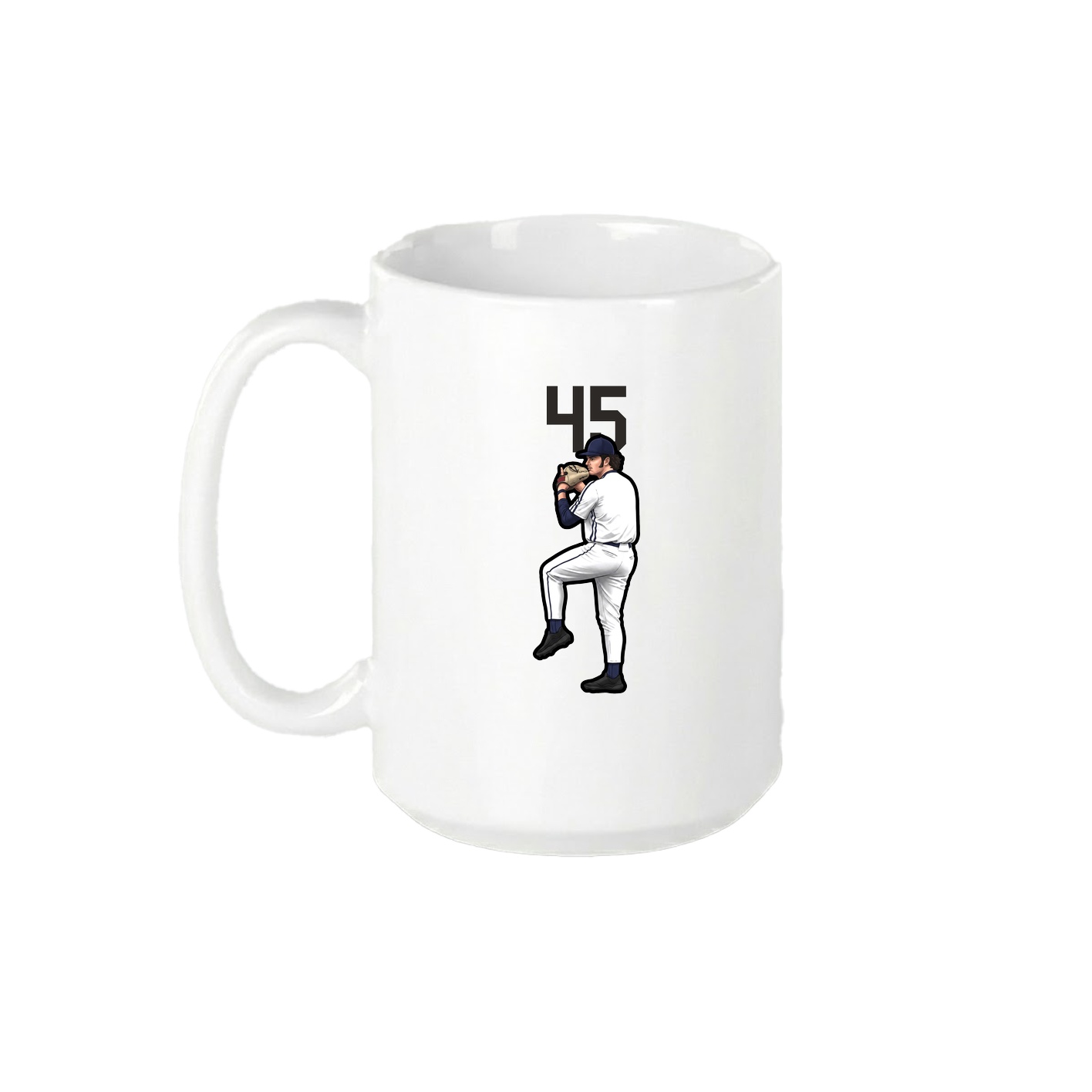 15oz Coffee Mug — Number Top in White
