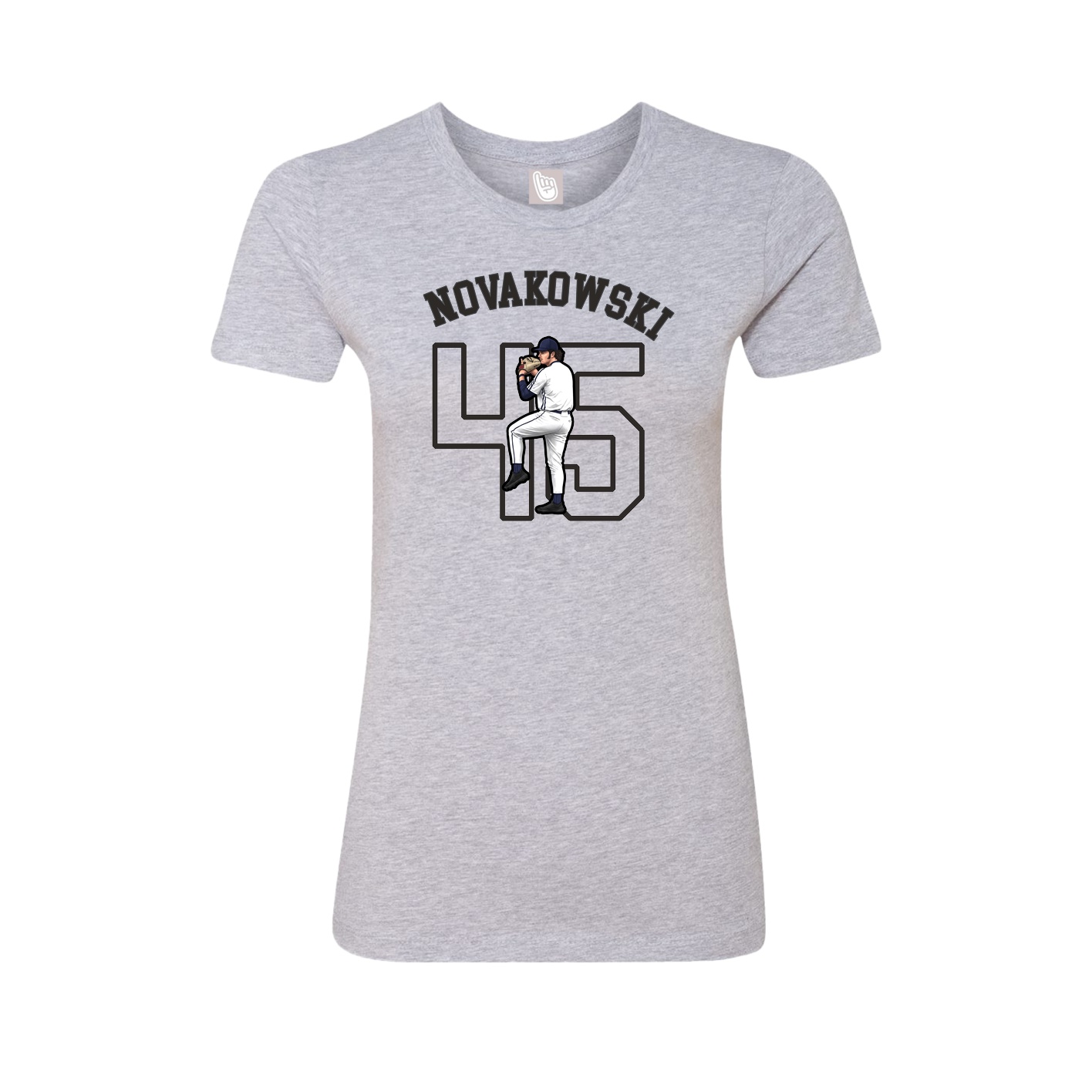 Fitted Women's Tee — Shirsey Arch in Grey