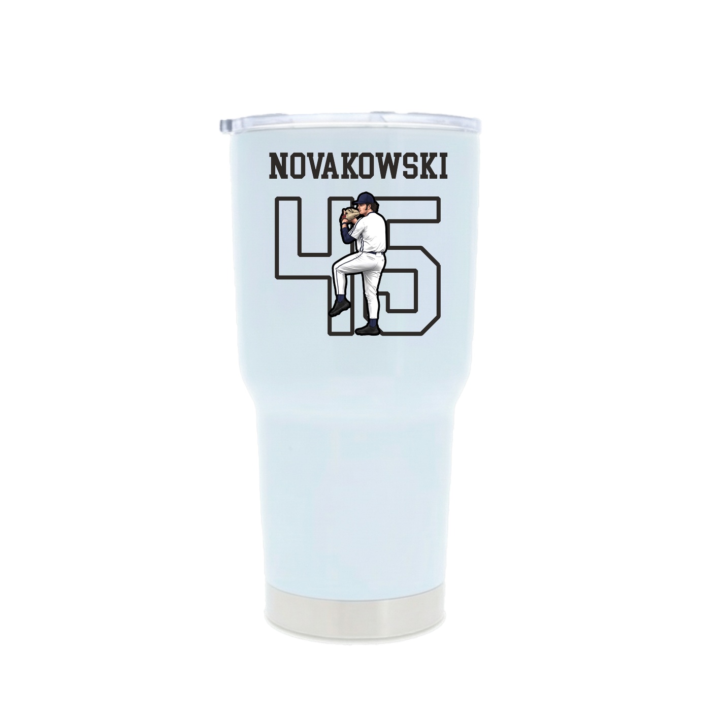 30oz Stainless Steel Tumbler — Shirsey in White