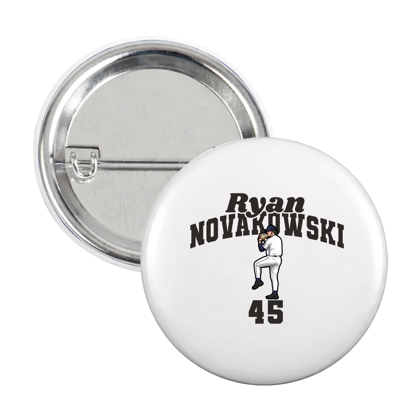 Game Day Button — Signature Arch in White