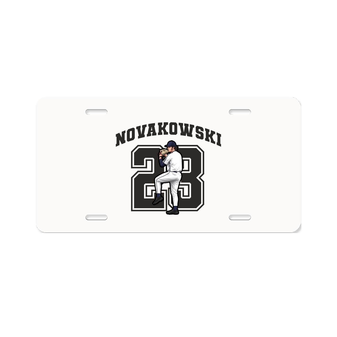 License Plate — Number in Classic