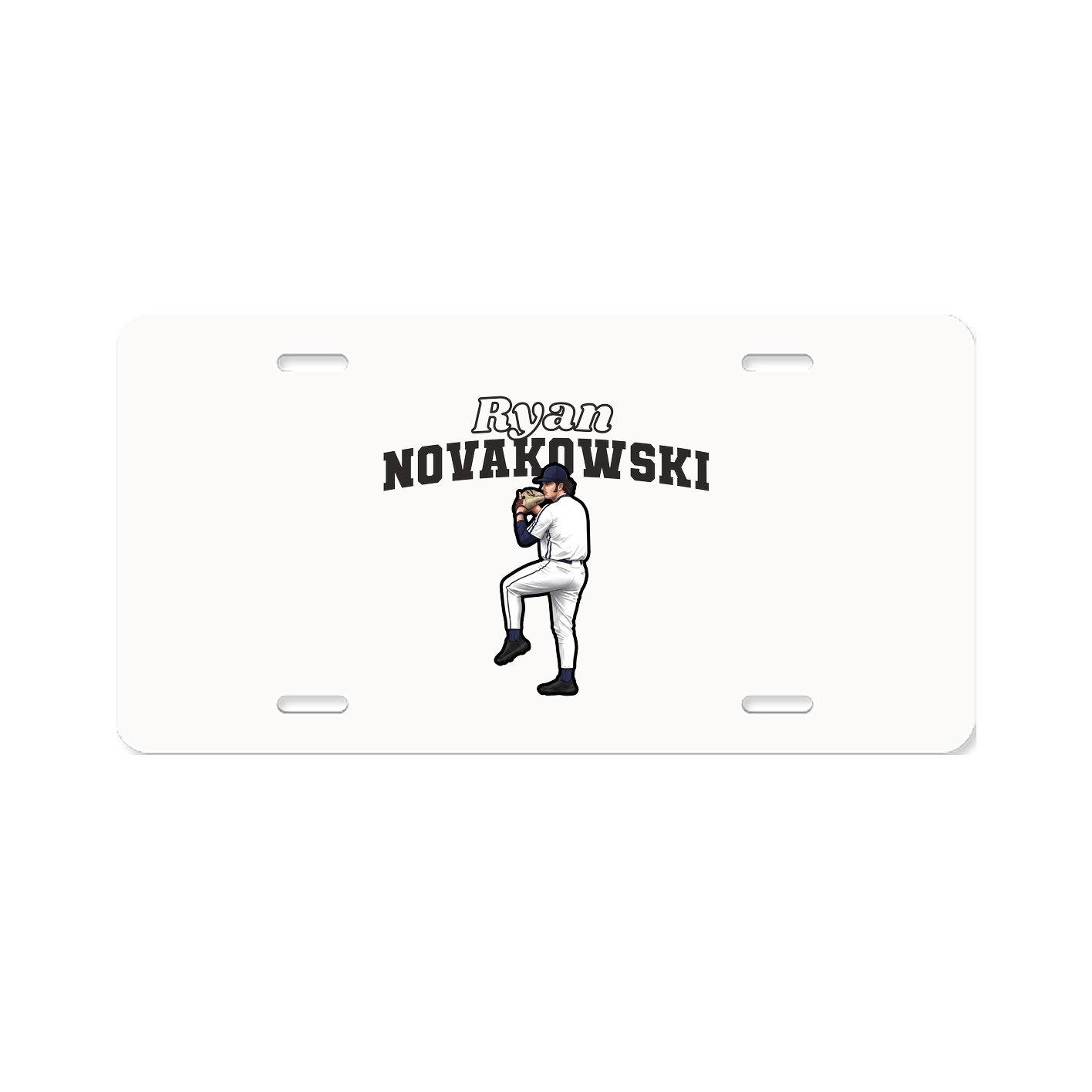 License Plate — Name Arch in Classic
