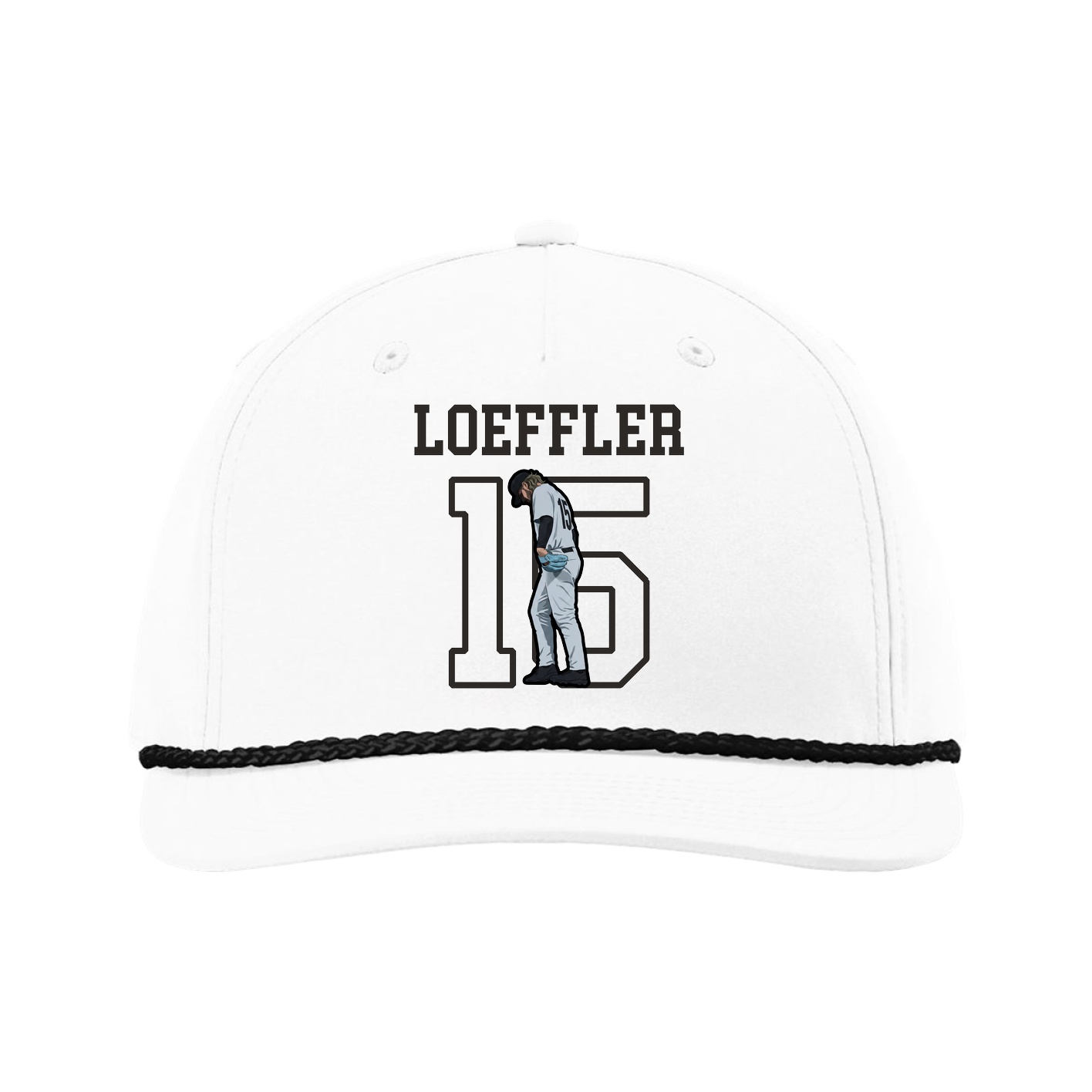 Five-Panel Classic Rope Cap — Shirsey in White