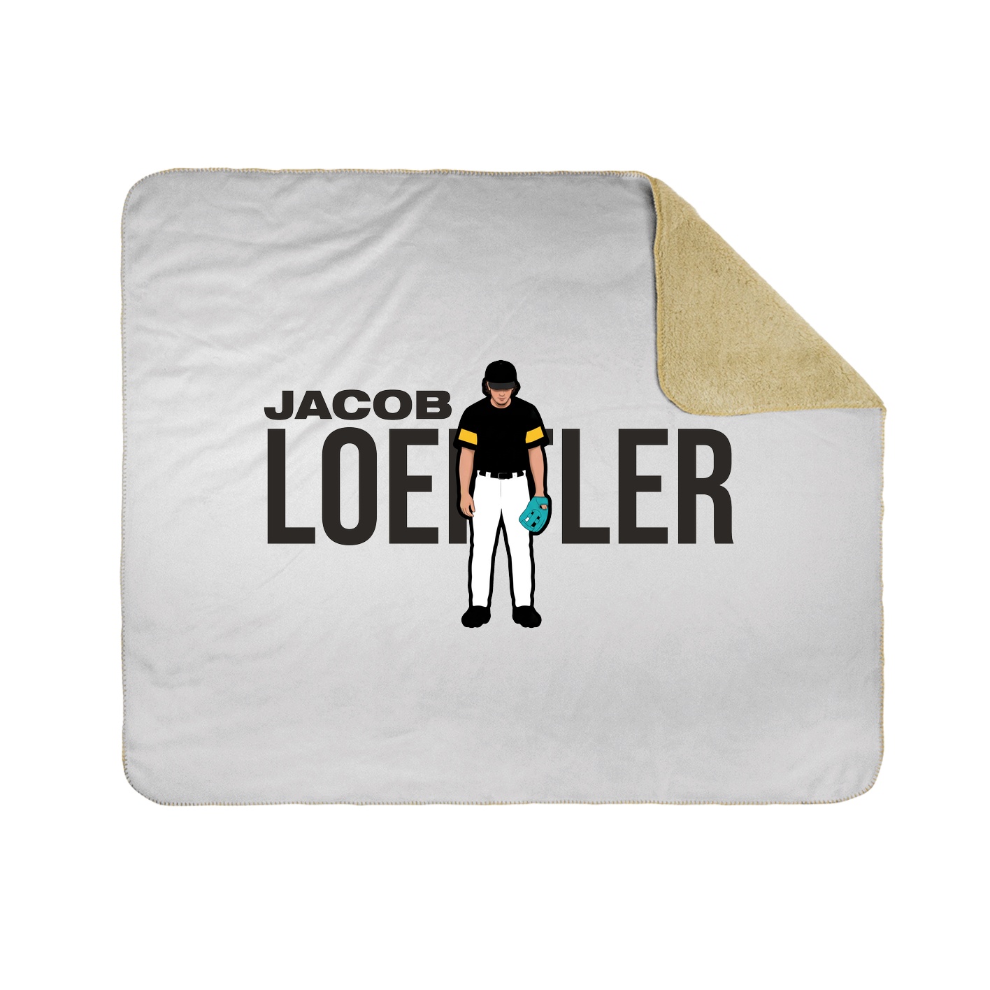 Throw Blanket — Player Name in White