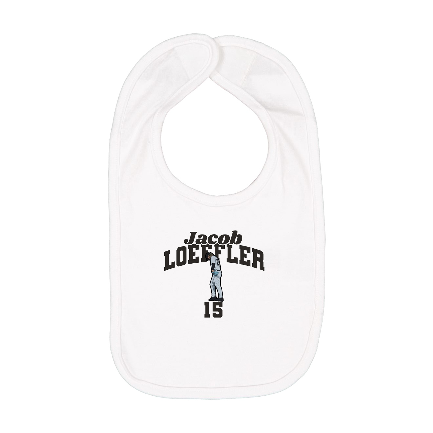 Infant Bib — Signature Arch in White